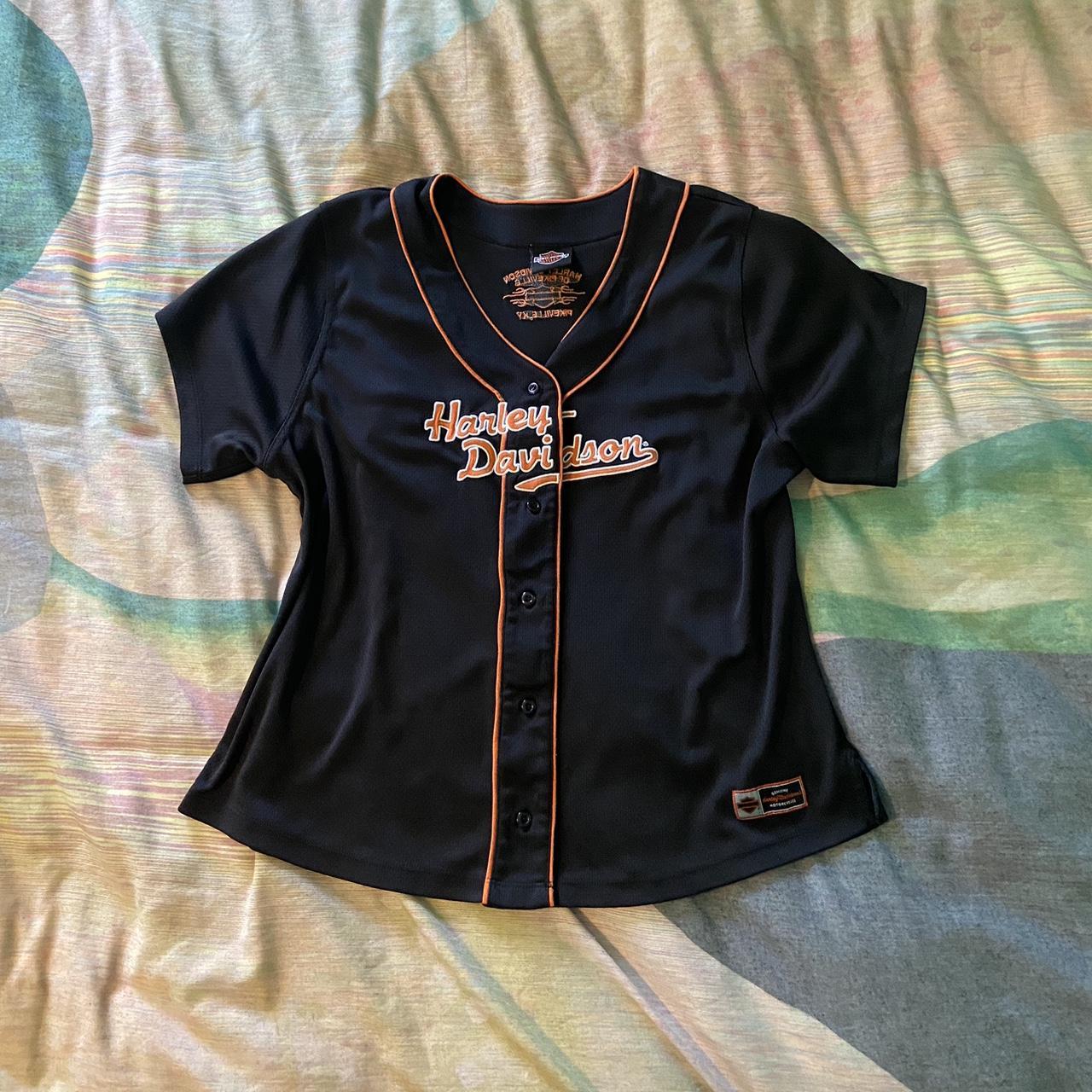 Vintage Harley Davidson Baseball Jersey