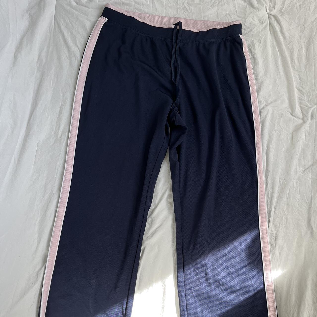 Navy Blue & Baby Pink SJB Active Jogger Pants Size... Depop