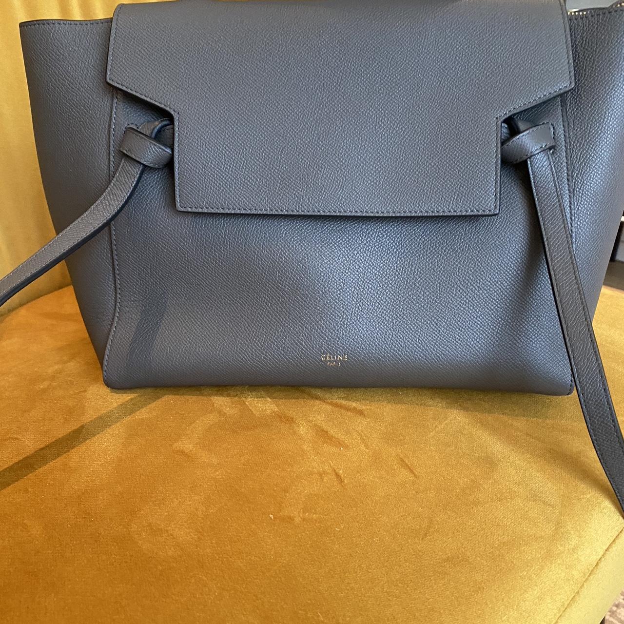 Authentic celine mini belt bag in grey celine. Depop