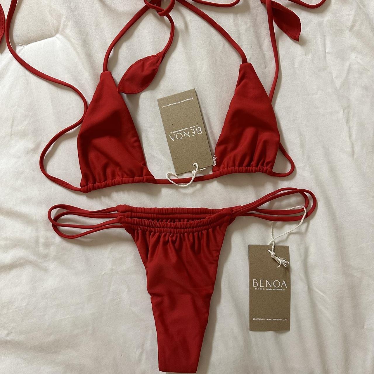 benoa swim hibiscus set BNWT mariko x anini size... - Depop