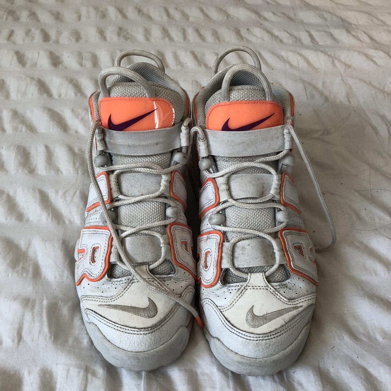 Nike Air More Uptempo White And Orange Super Comfy Depop 6325