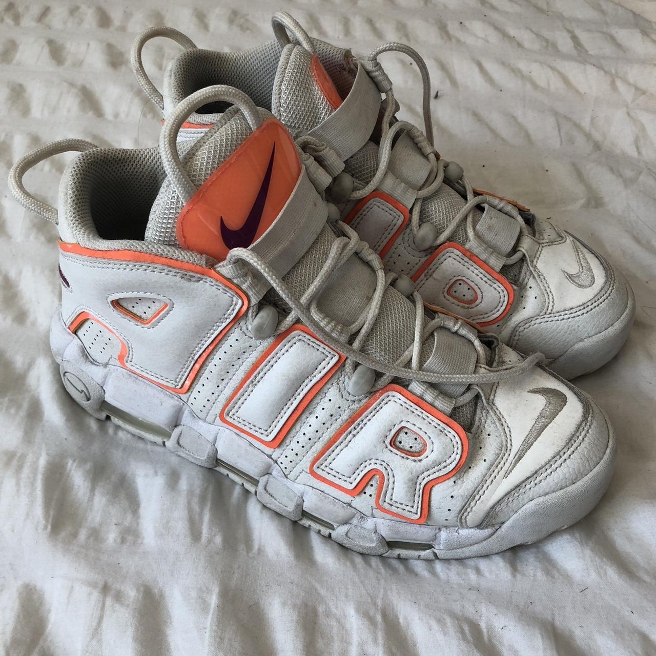 uptempo white orange