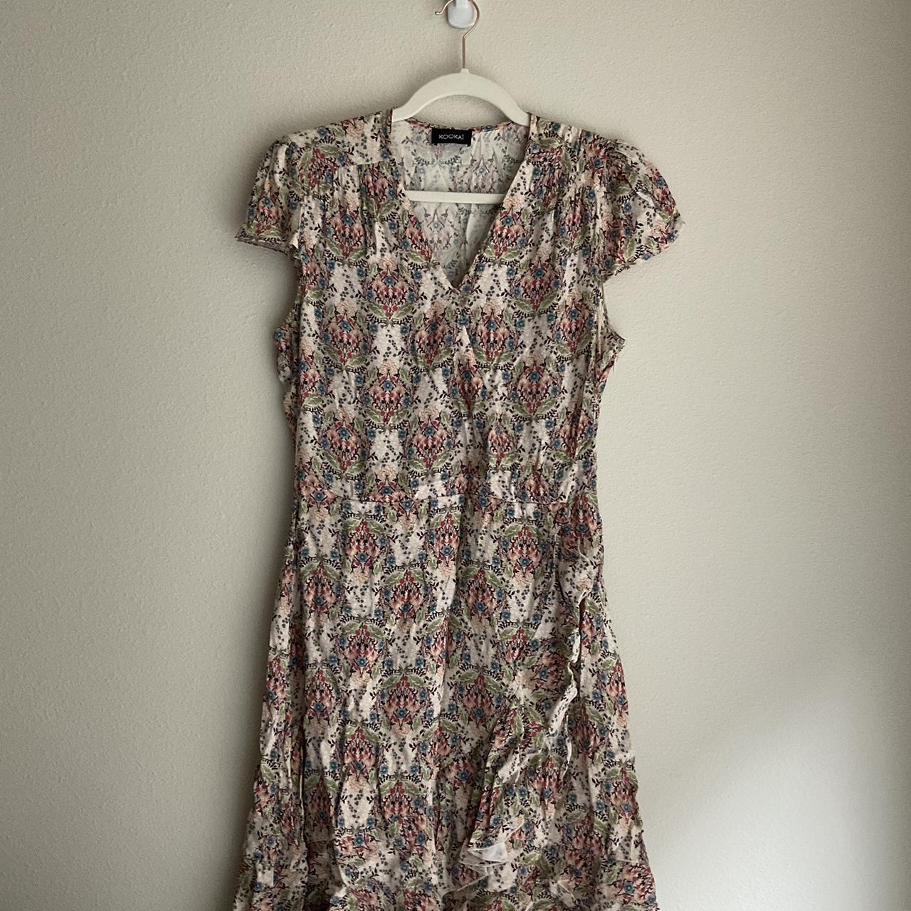 Kookai Floral Patterned Dress - size small - has... - Depop