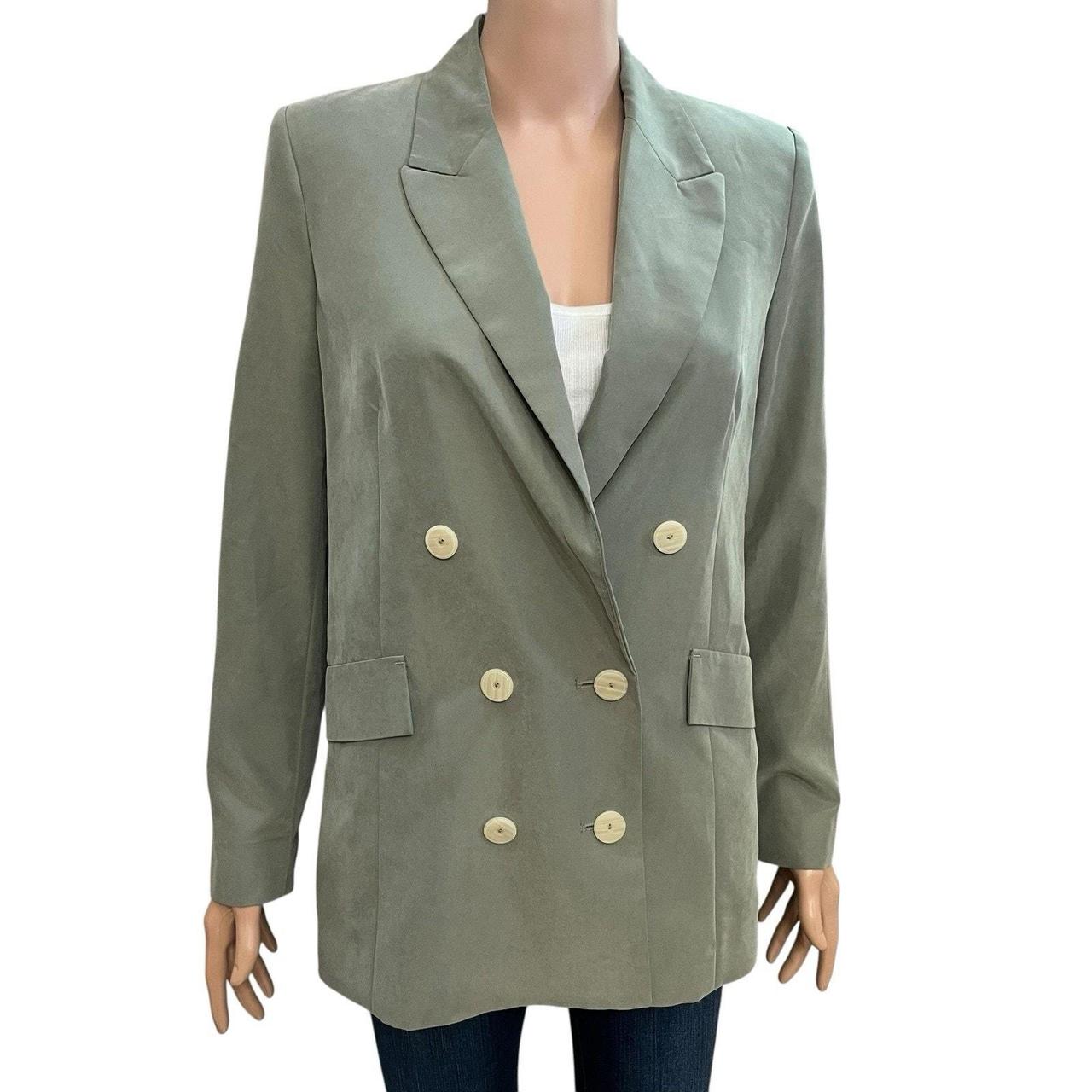 Mango Women's Blazer Jacket - Green - XS – Mango … - image 1