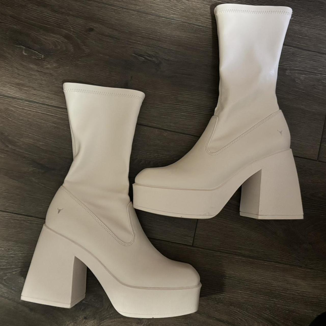 windsor smith “baddest buttermilk sock boots”... Depop