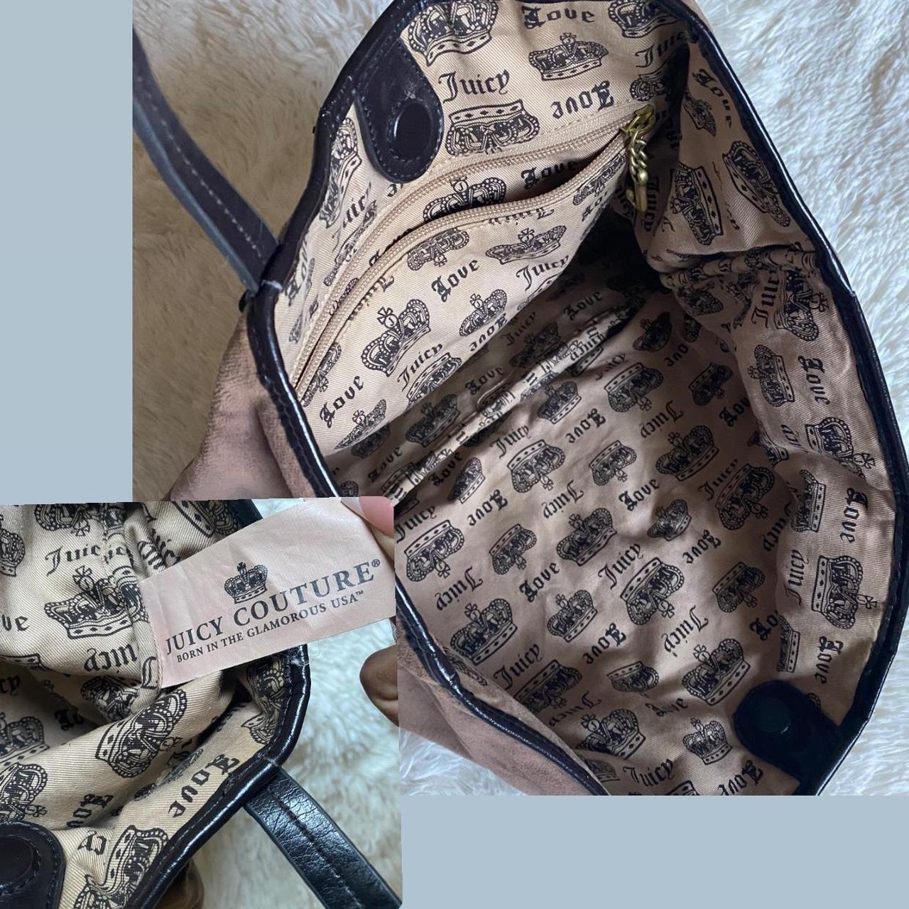 Juicy Couture Women's Brown and Tan Bag | Depop