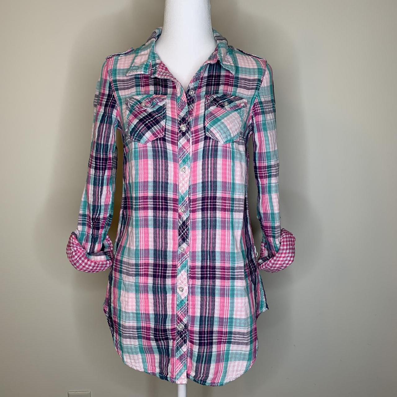 H&m divided plaid clearance shirt