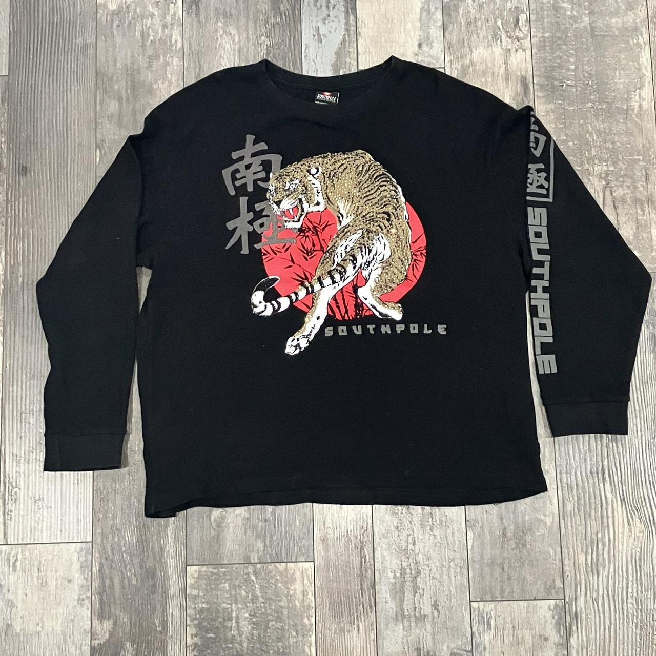 Southpole knitted Tiger Long sleeve Size: 3XL 📍... - Depop