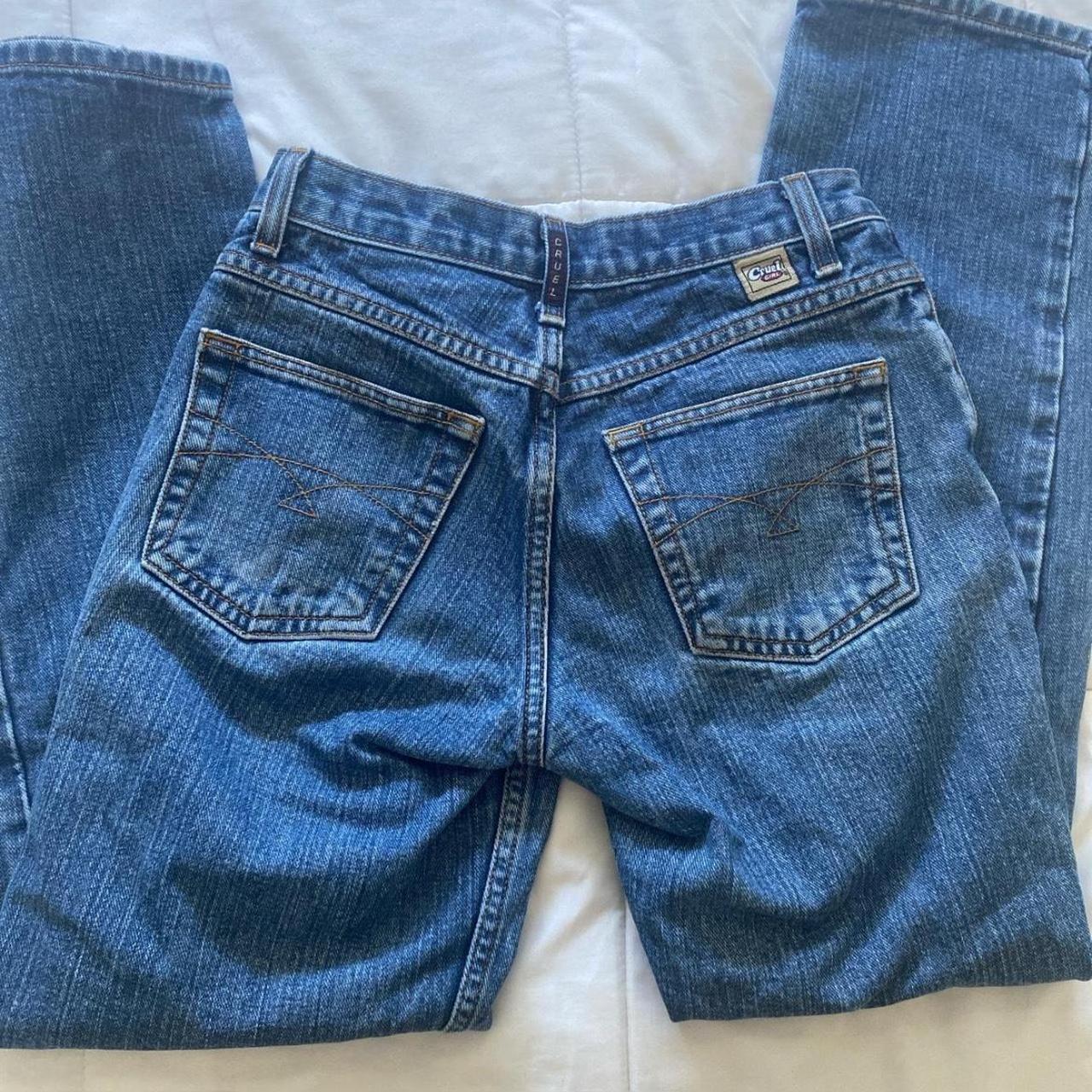 vintage cruel girl low rise baggy jeans fit a size... - Depop