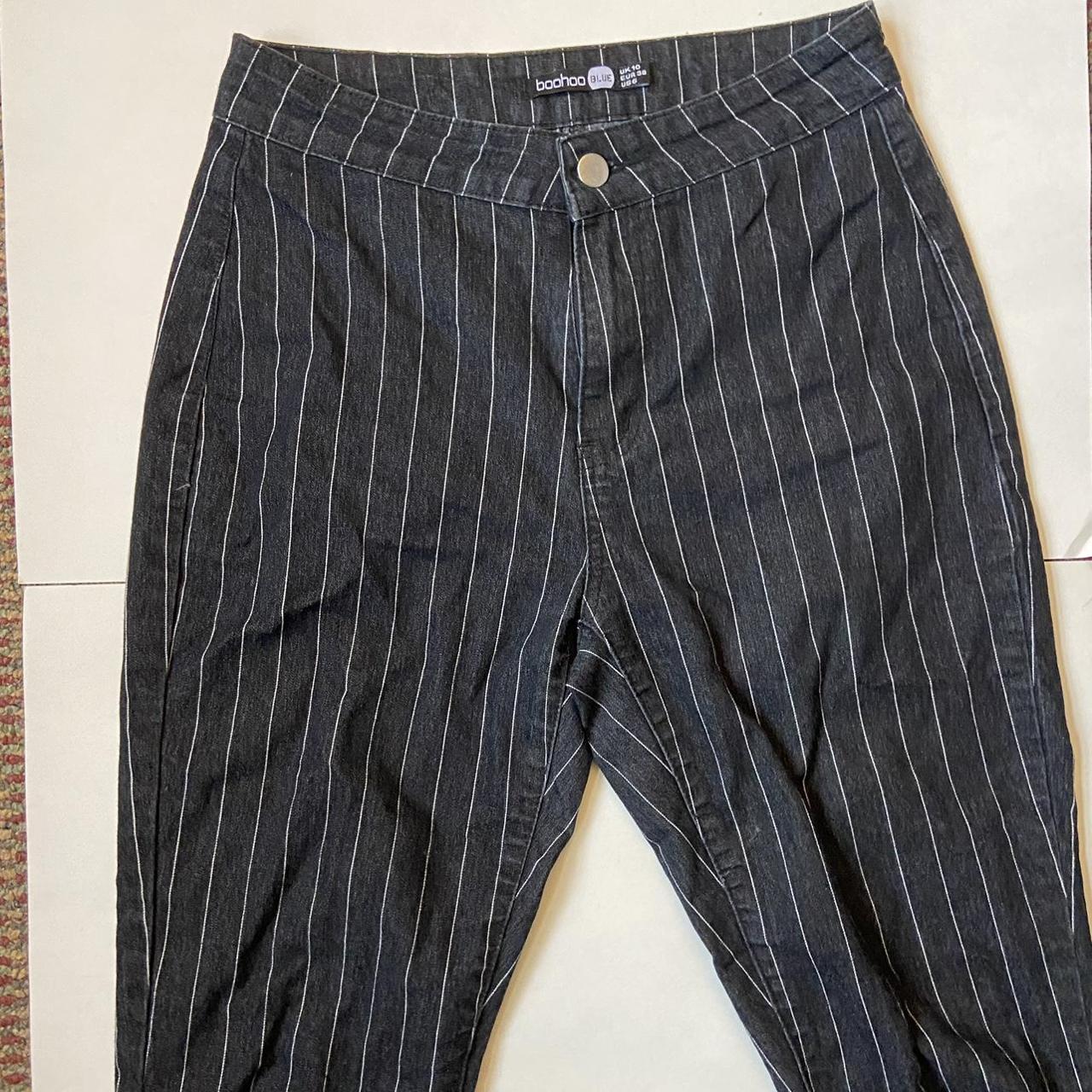 Pinstripe Suit Trousers Boohoo Pinstripe Trousers Pinstripe Cargo