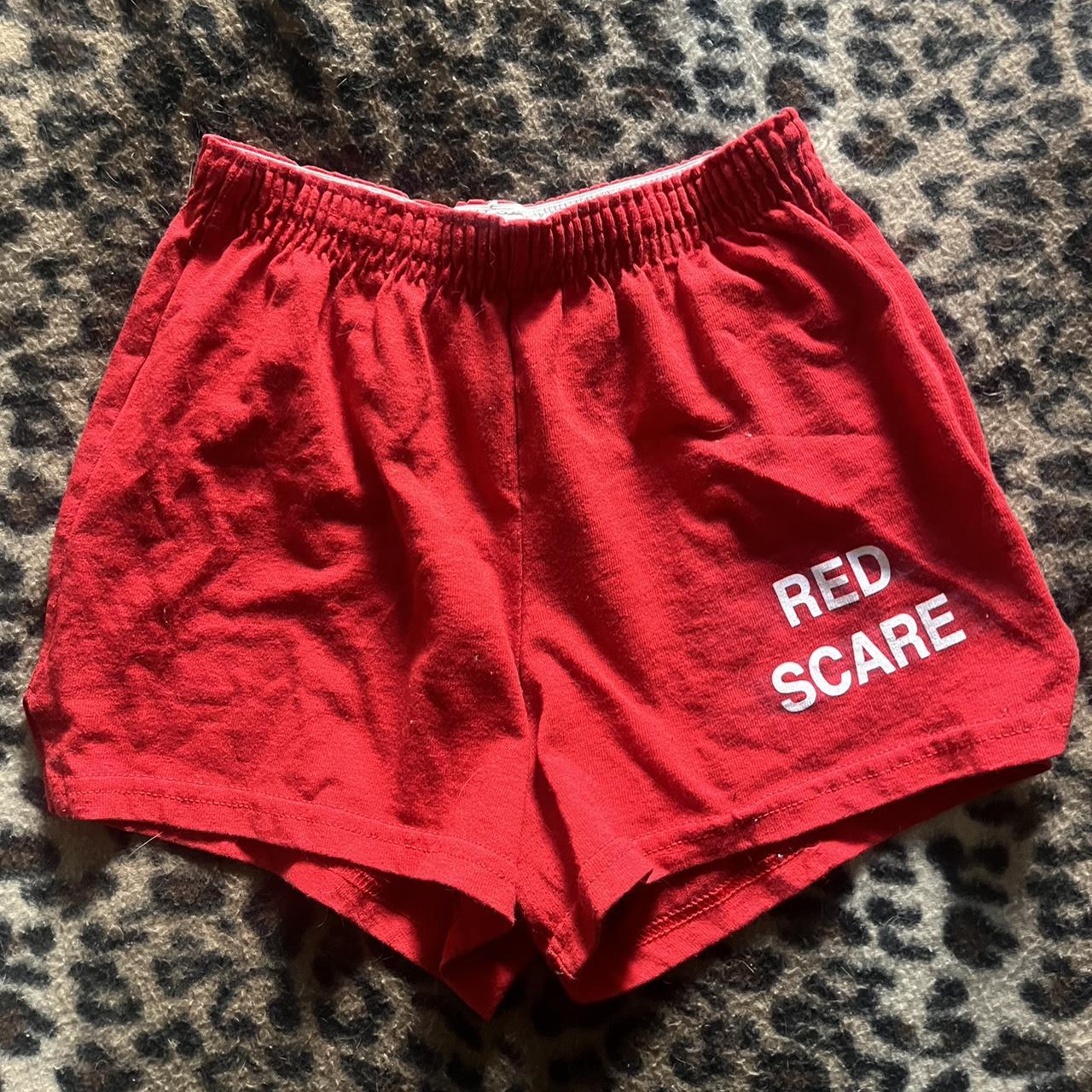 red scare shorts yeah size xs #depop #vintage... - Depop