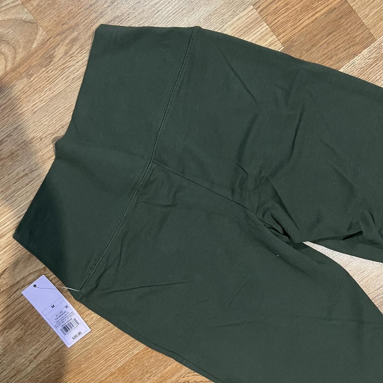 wild fable army green flare leggings perfect - Depop