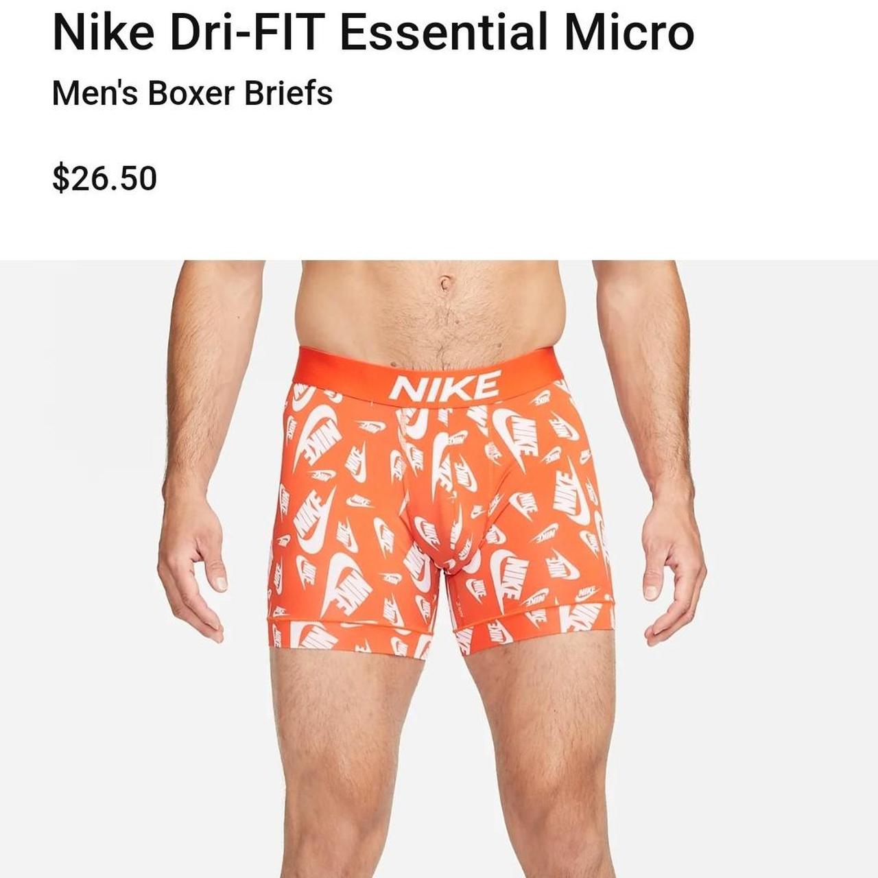 Nike Men's Orange and White Boxers-and-briefs (2)