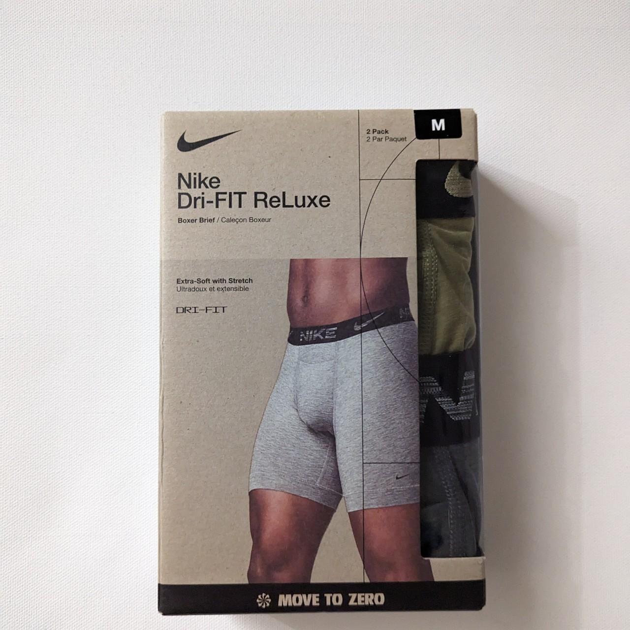 Nike Men's Grey and Green Boxers-and-briefs