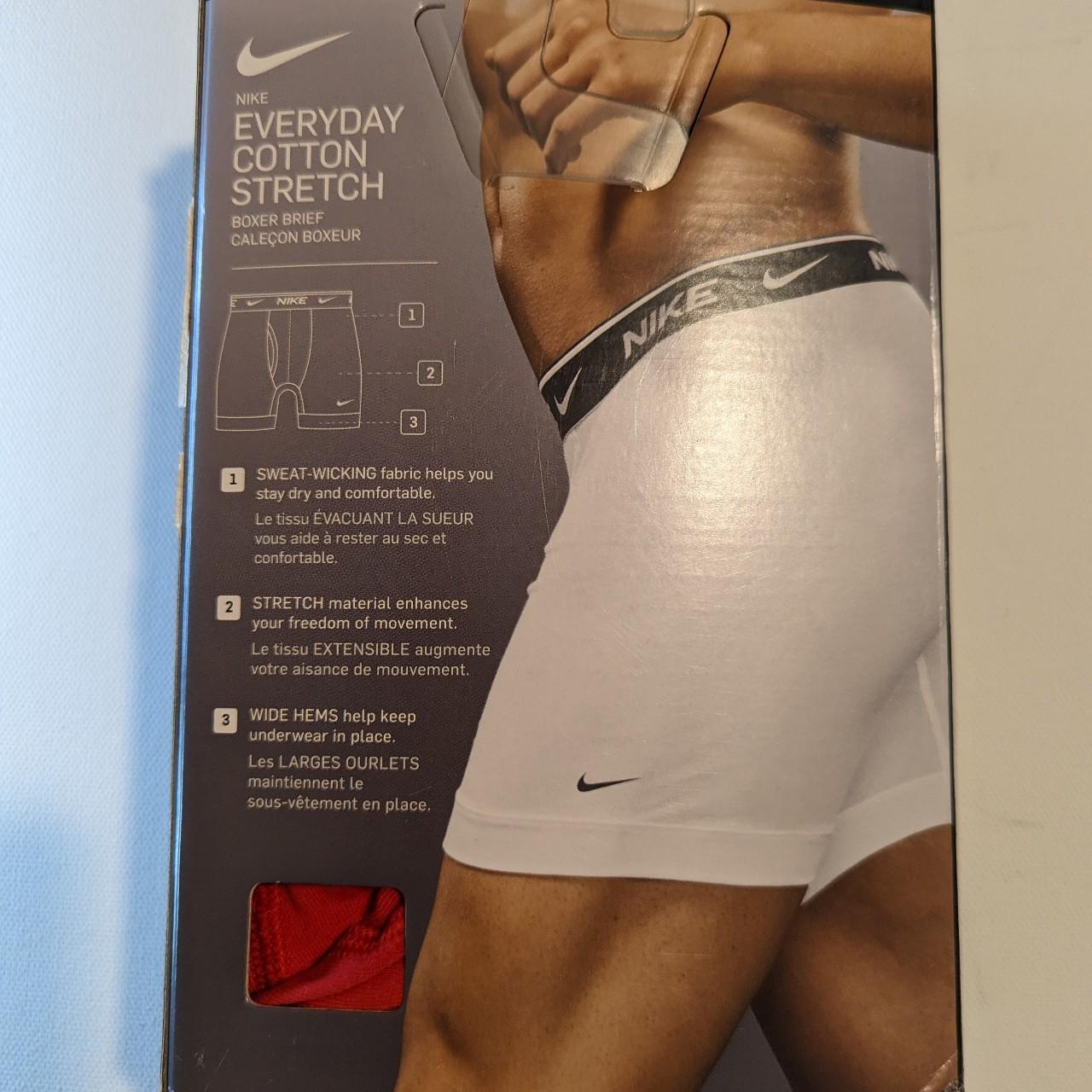 Nike Men's Grey and Red Boxers-and-briefs (3)