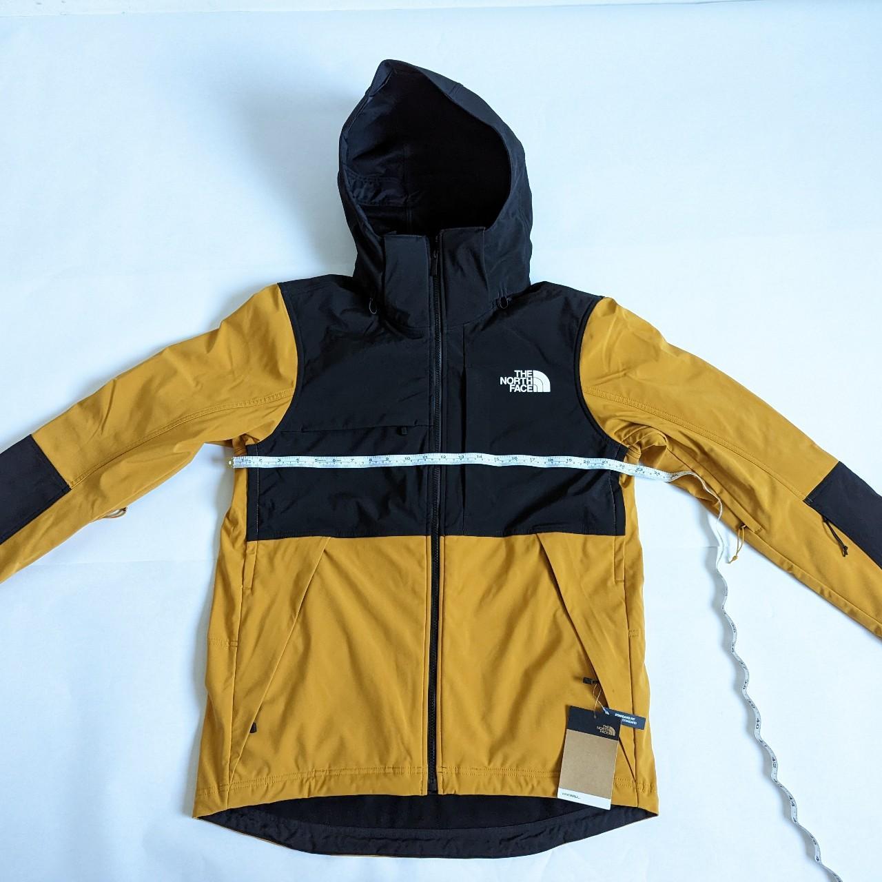 north face yellow coat