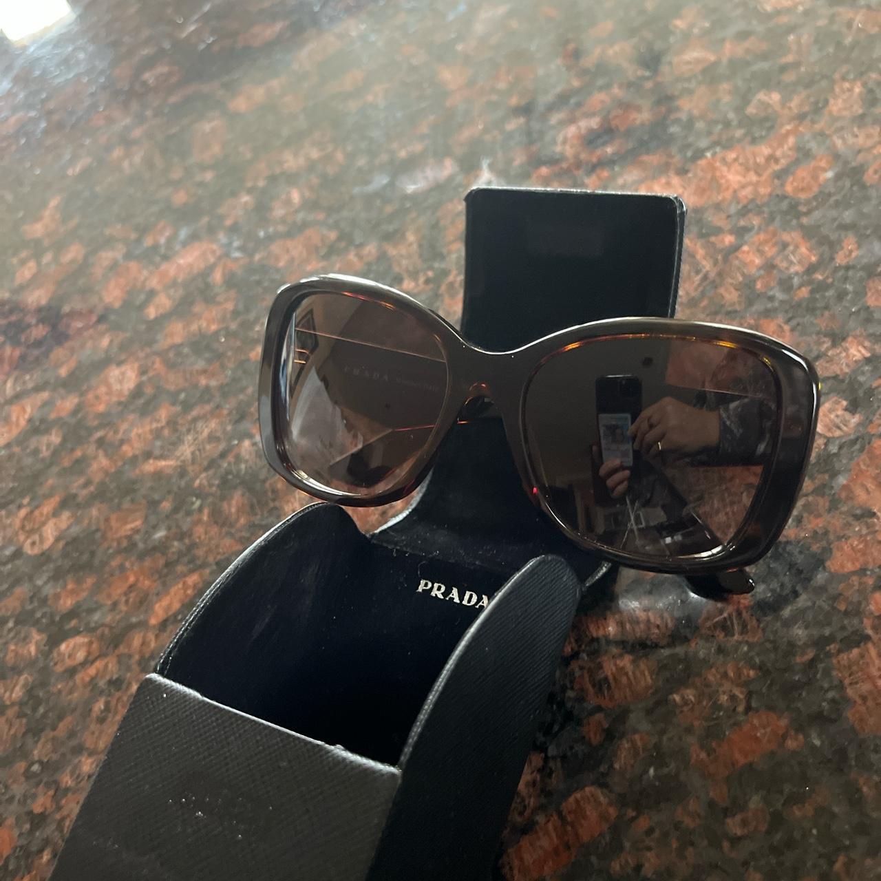 women's prada tortoise shell sunglasses