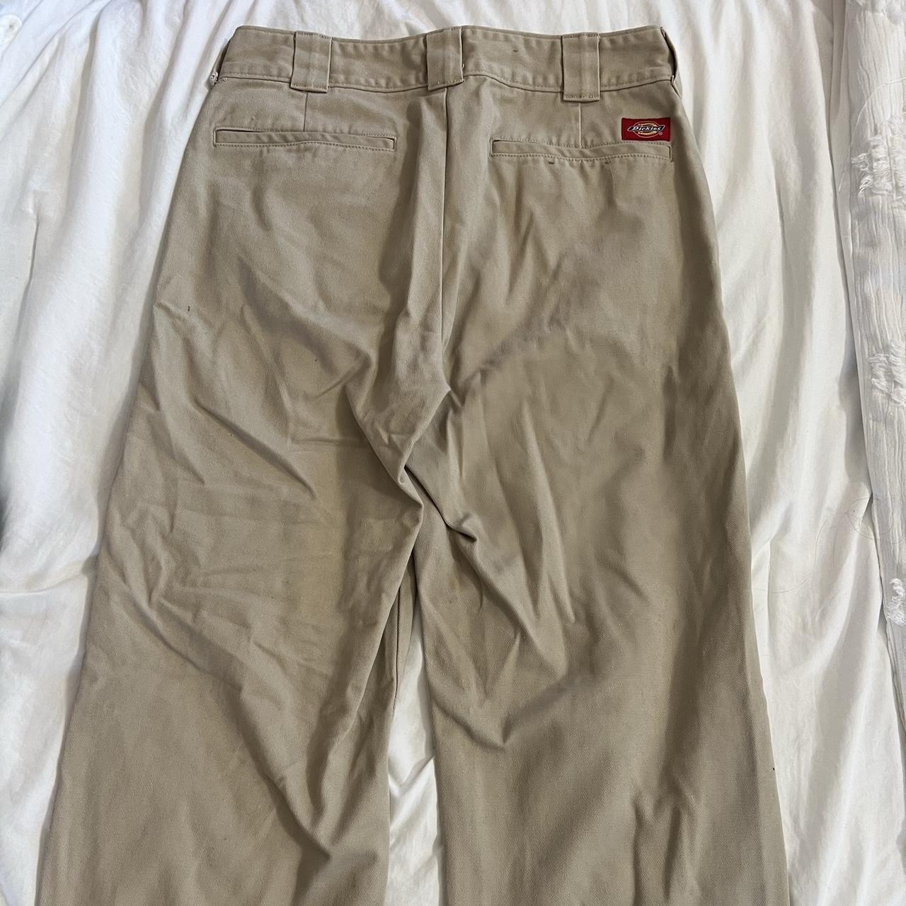 Dickies Women's Cream Trousers Depop