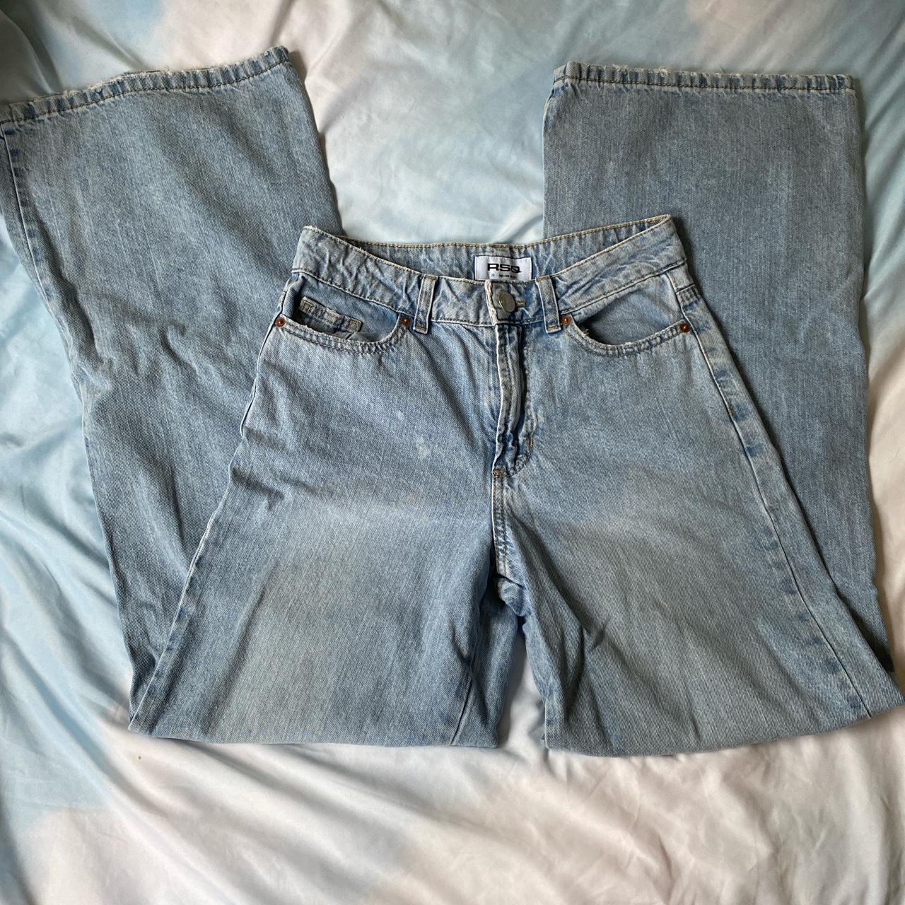 Tilly wide leg jeans Size 26 Has a little stain... - Depop