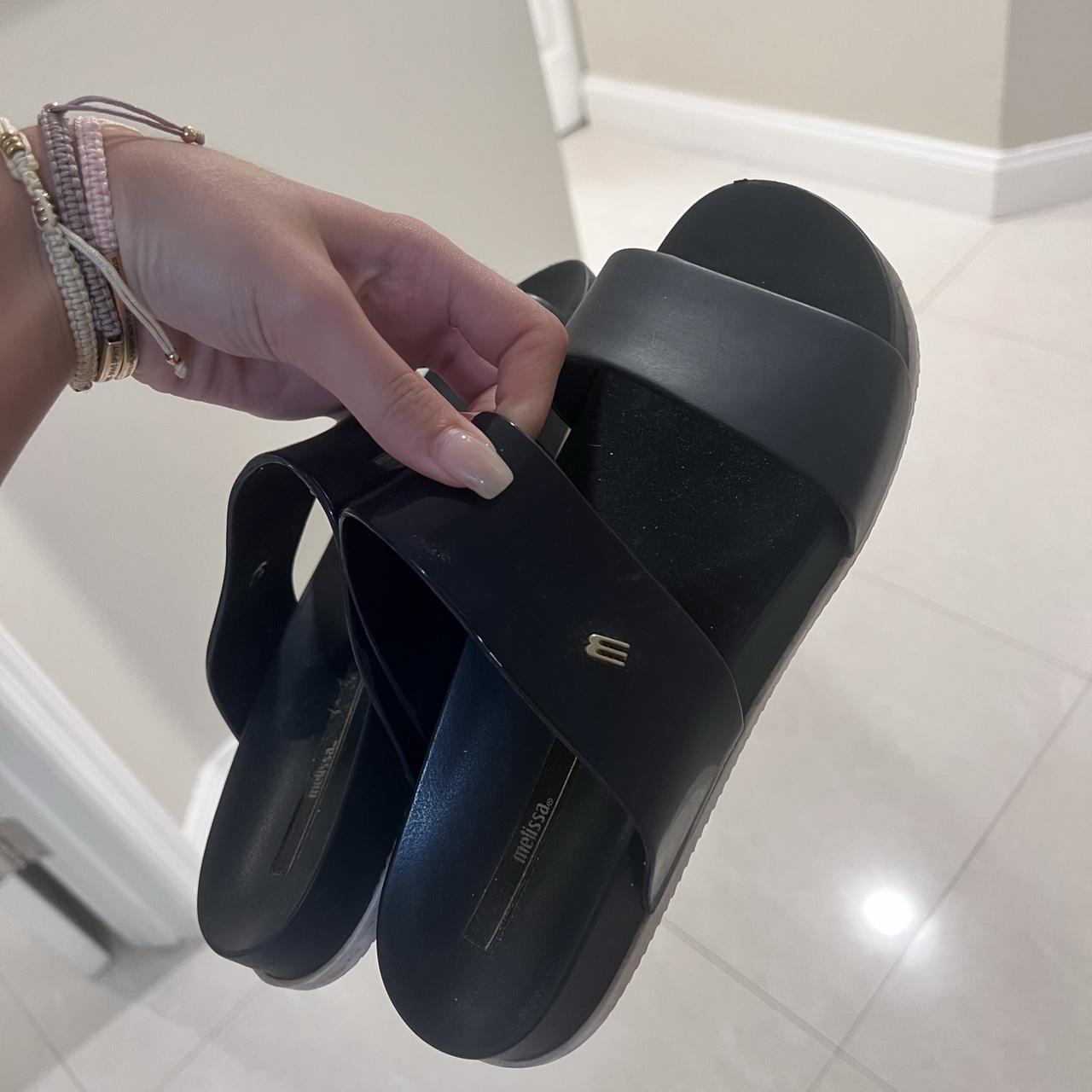 Melissa Women's Navy Slides Depop