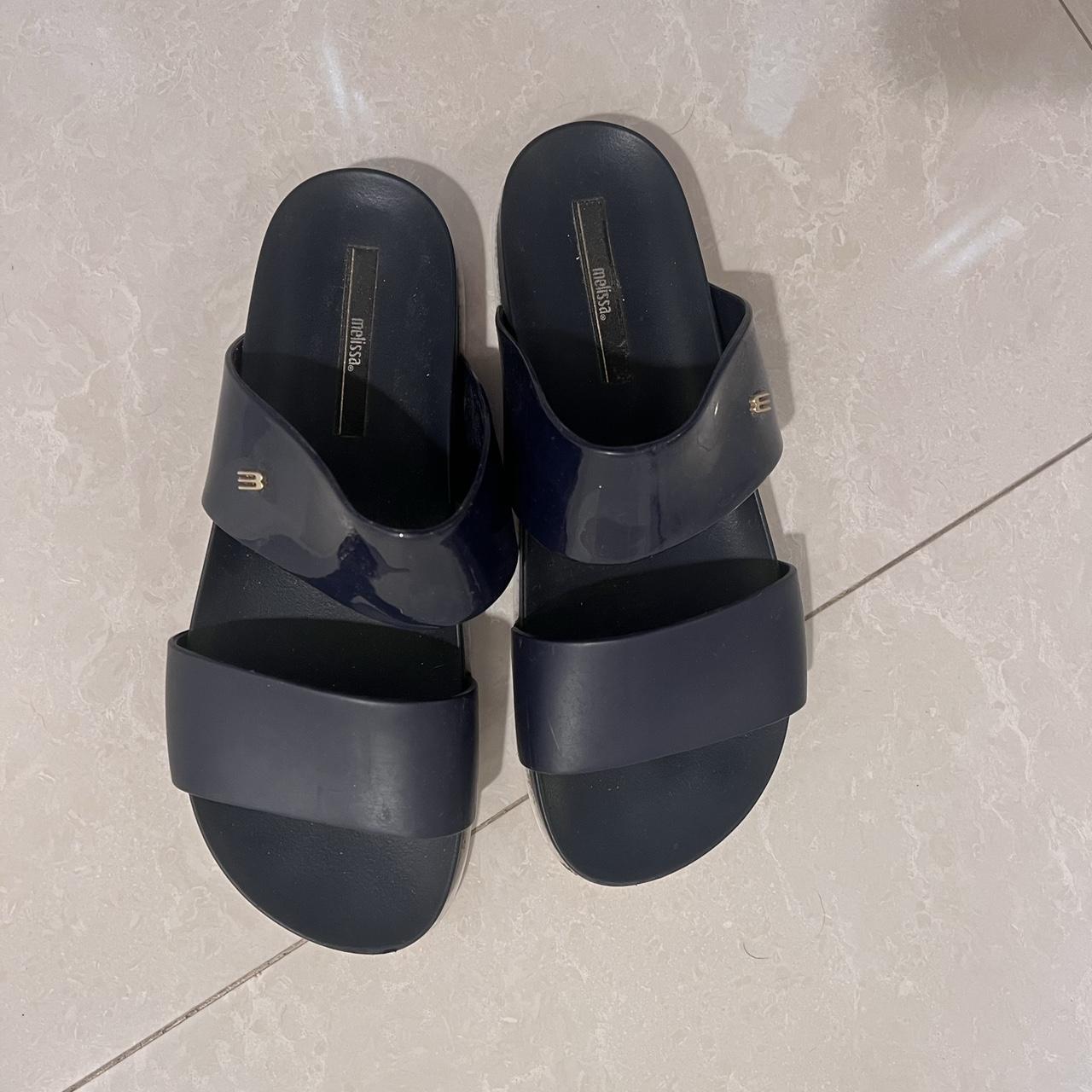 Melissa Women's Navy Slides Depop