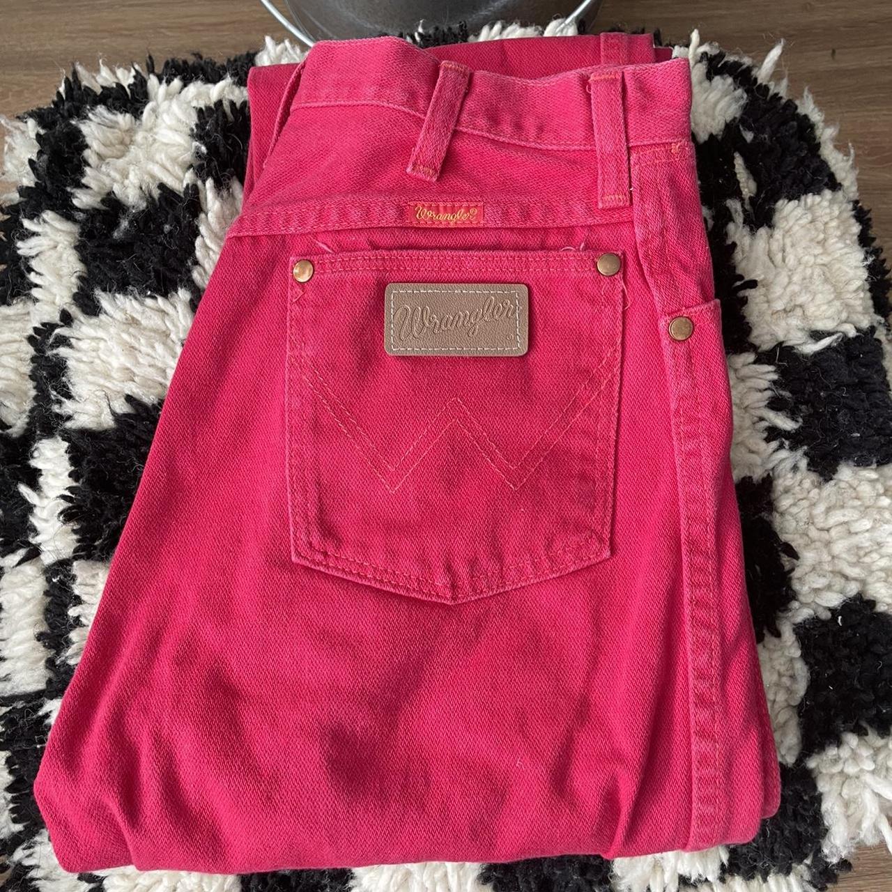 Vintage red Wrangler jeans USA made // great... - Depop