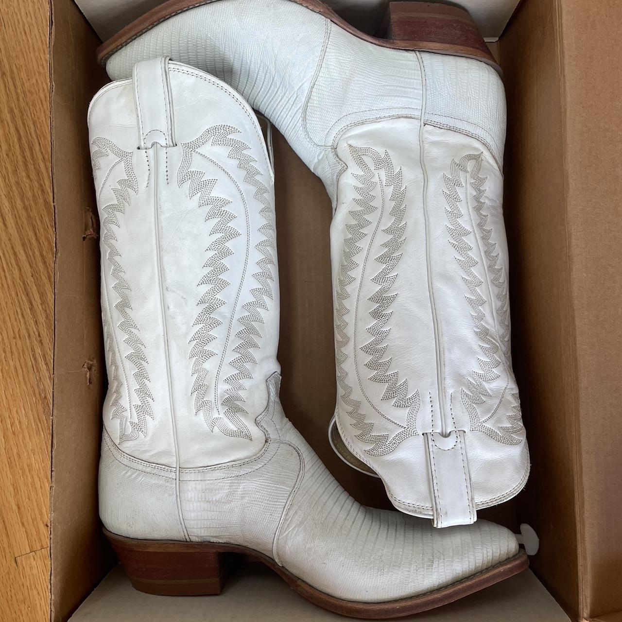 Fashion justin white boots