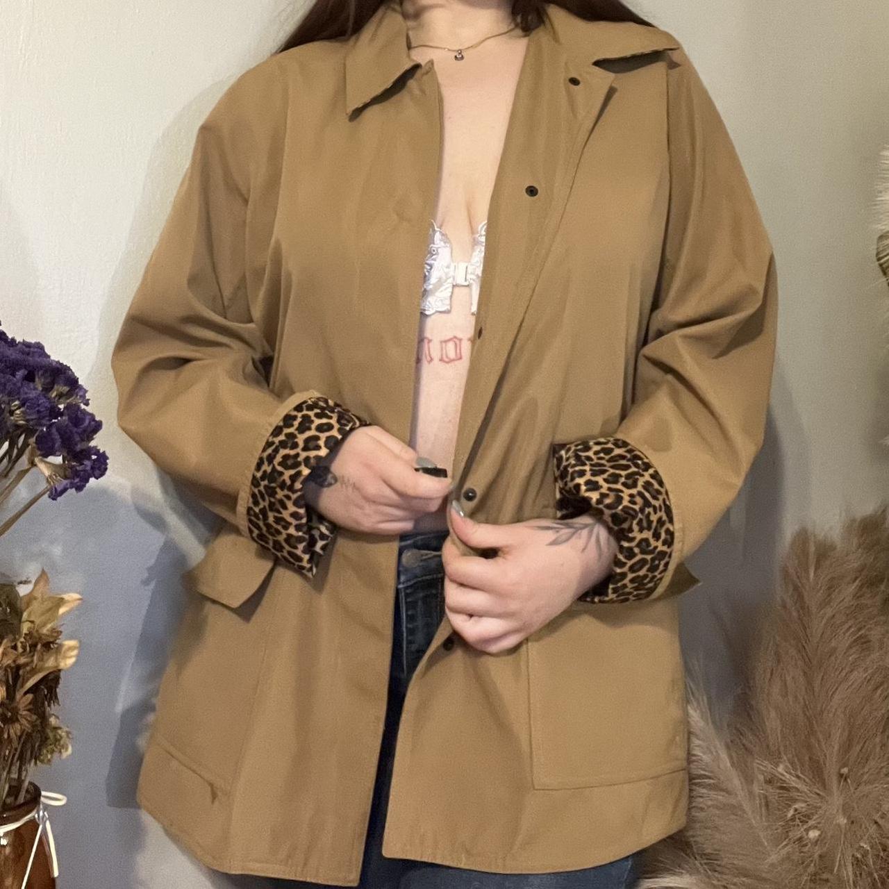 Dennis Basso Women S Tan And Brown Jacket Depop