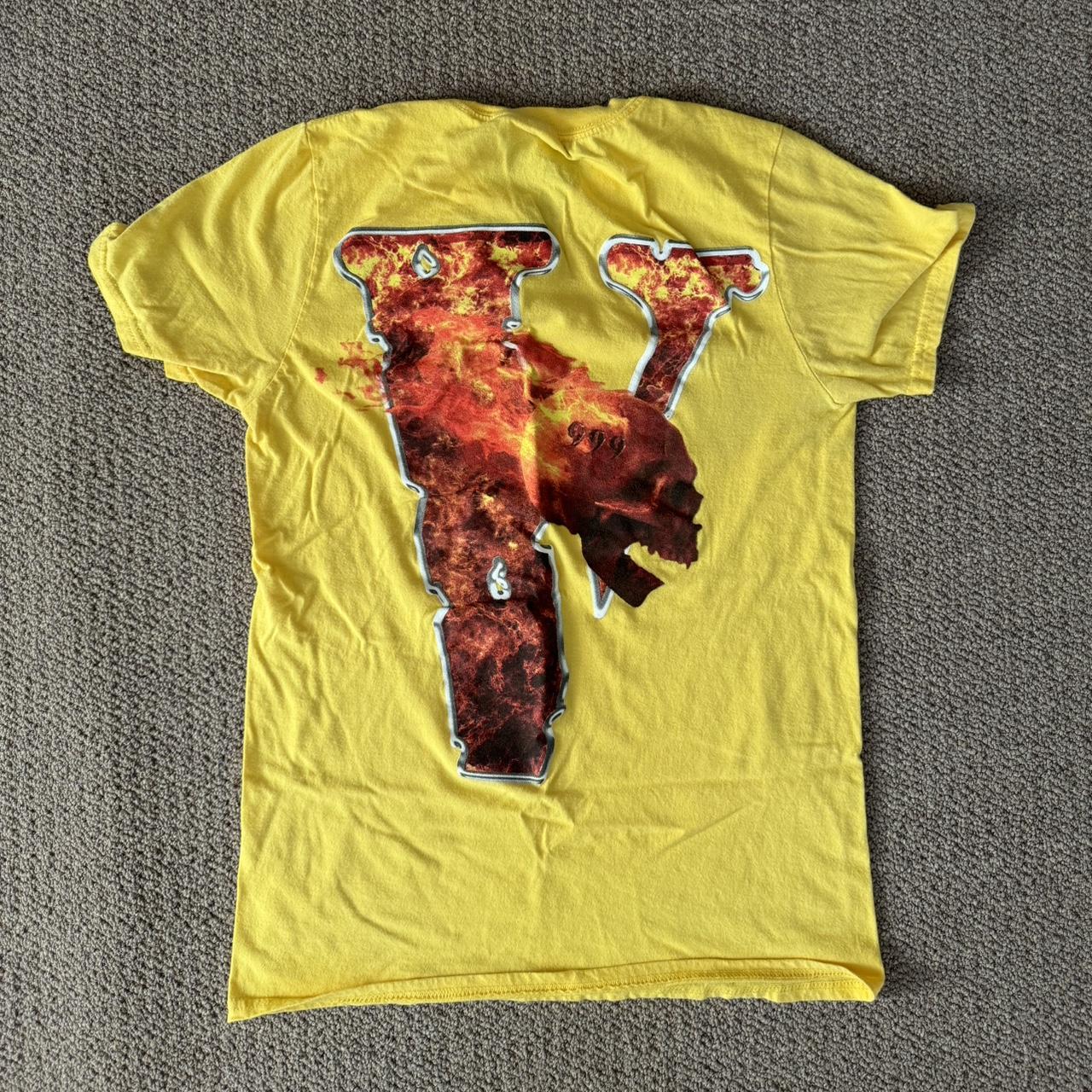 Juice wrld vlone shirt Size small vlone Depop