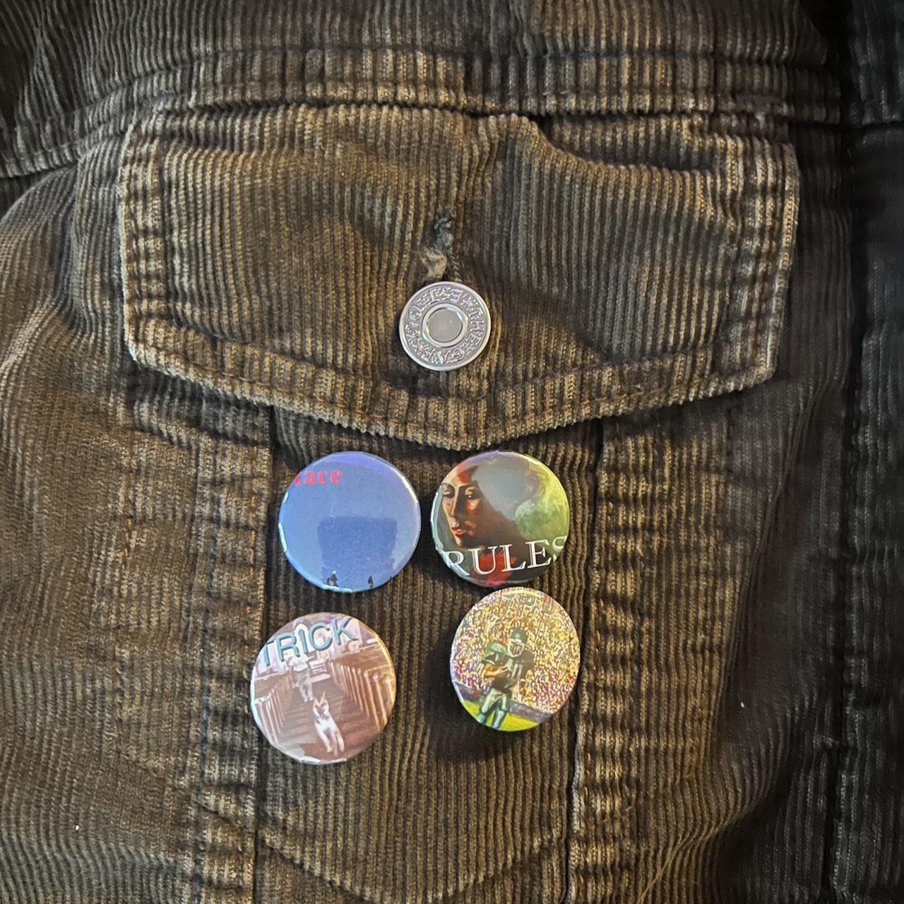 Alex G hand-made button/pin set ~1.25 inch Ships… - Depop