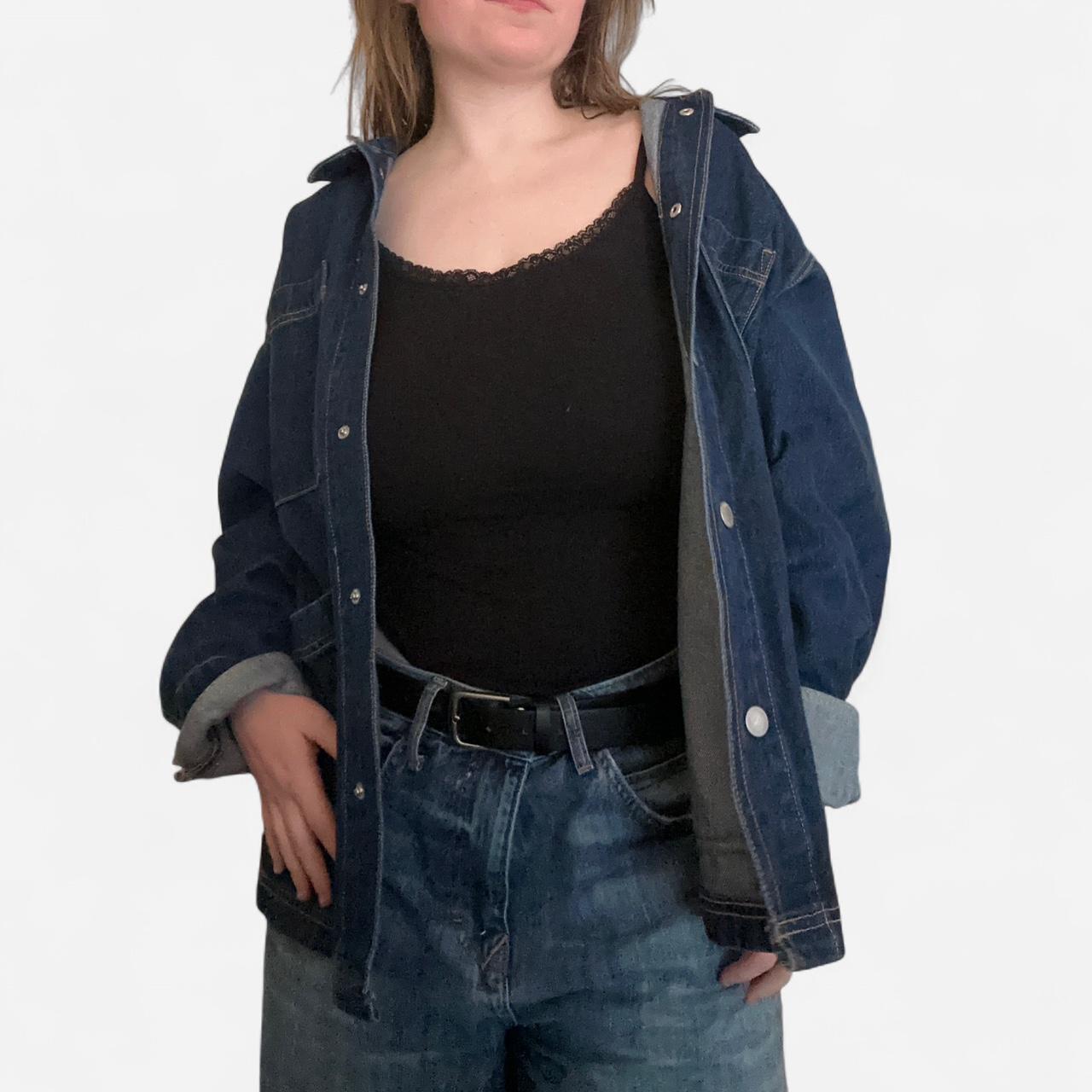 Universal Thread Women's Shacket Jacket - Navy/Bl… - image 1