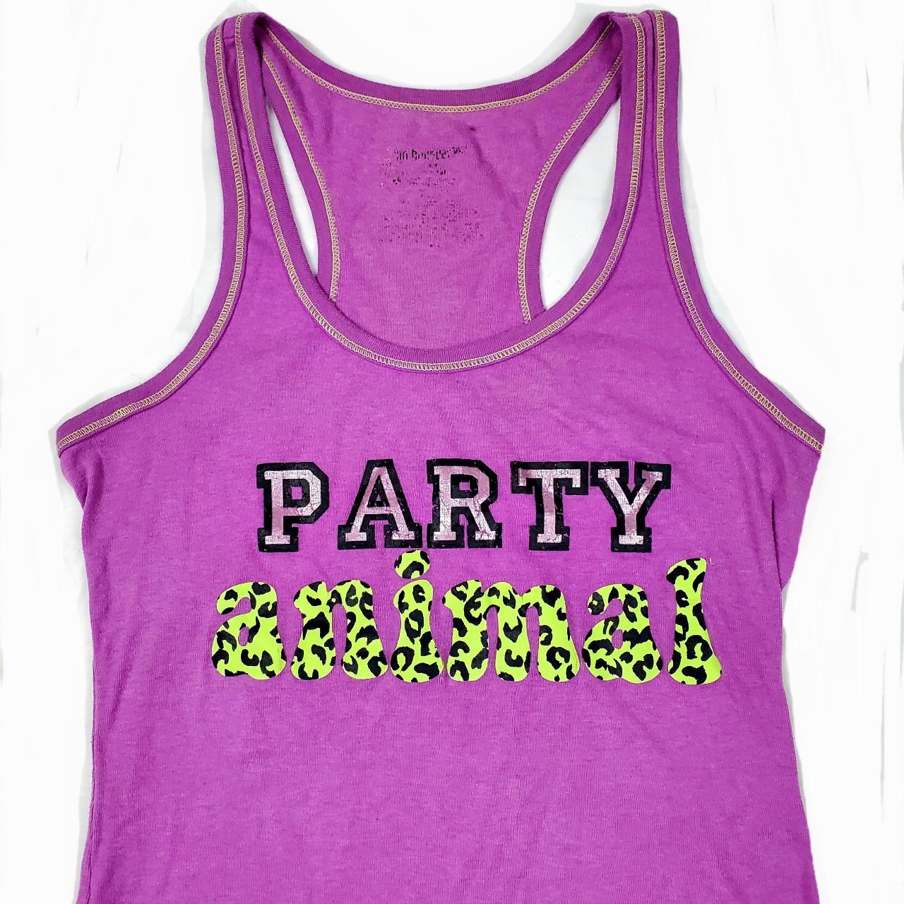 Party animal tank top. Trashy keshacore purple... Depop
