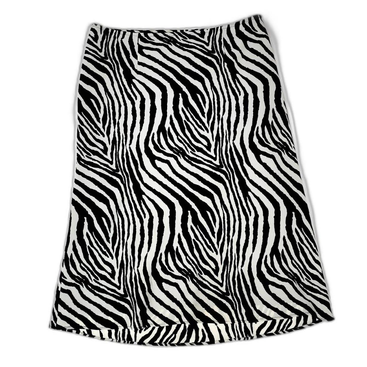 Express zebra print skirt. Iconic animal print... - Depop