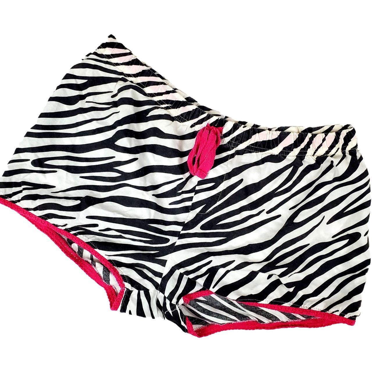 Mcbling zebra shorts. Iconic sleepover ready early... Depop