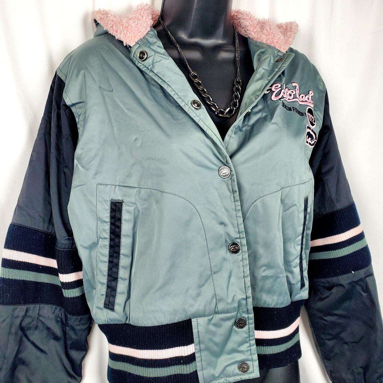 Ecko red womens jacket Iconic gray black and baby | Depop