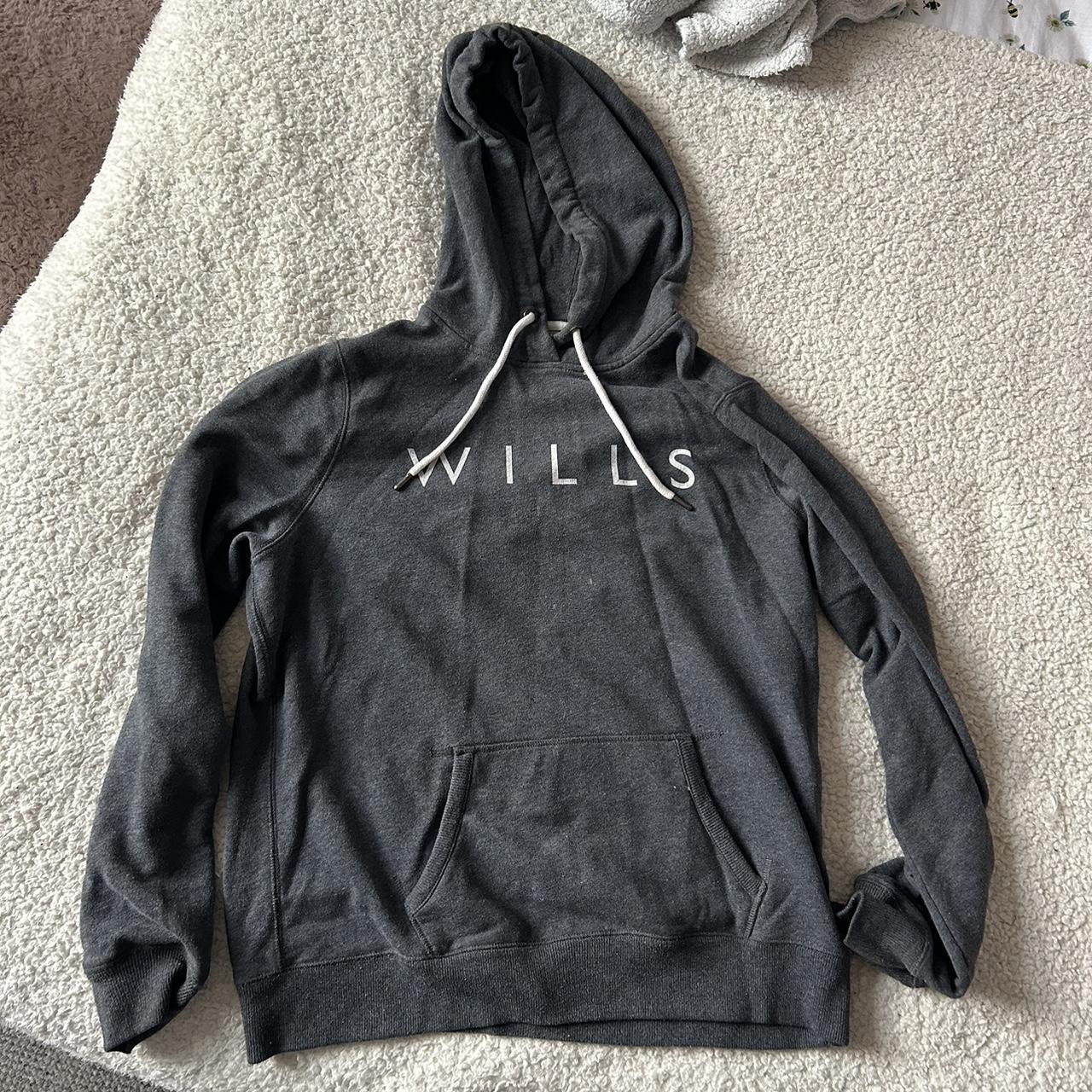 Jack wills grey top zip up hoodie