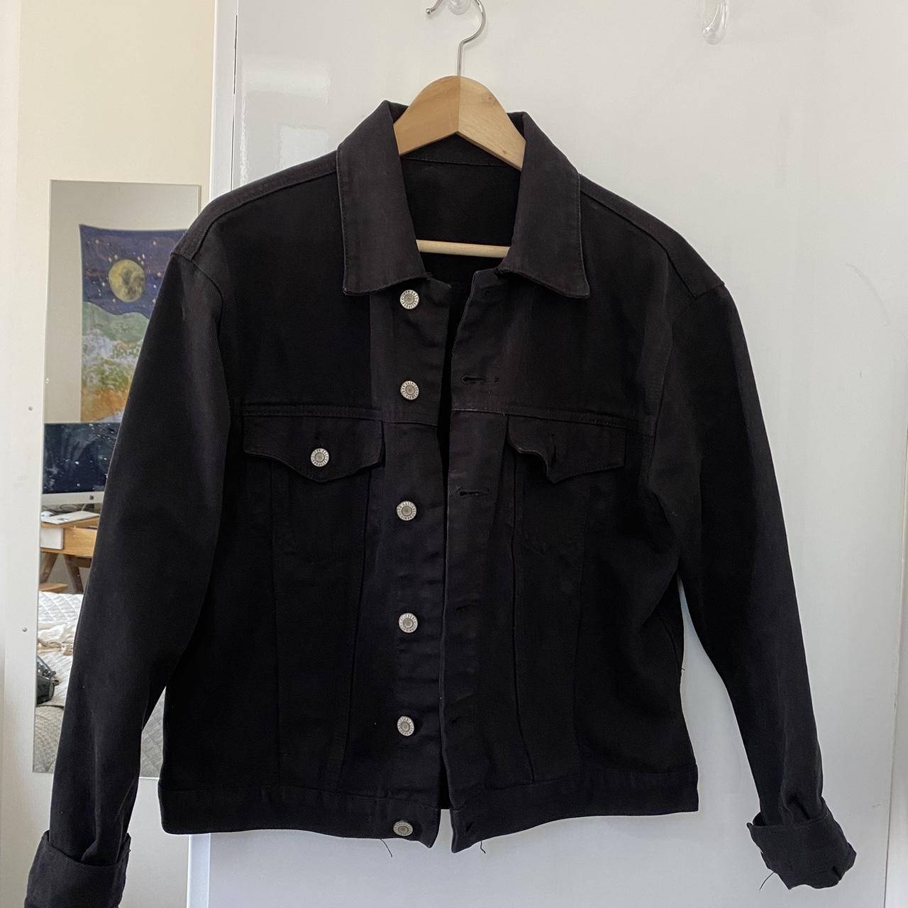 Brandy Melville Black Denim Jacket • Amazing quality... - Depop