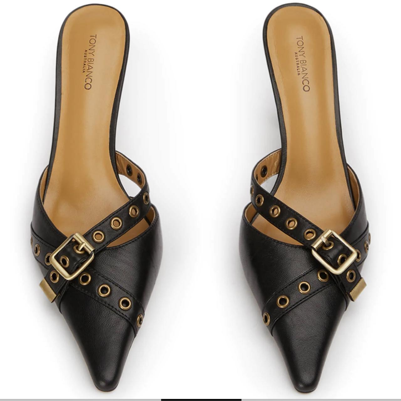 Tony Bianco kitten heels in black Selling for... - Depop