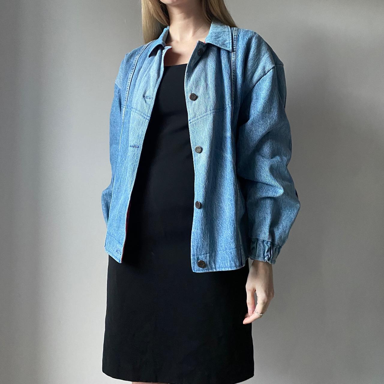 Vintage Handmade Denim Jacket Size Small elasticated... Depop