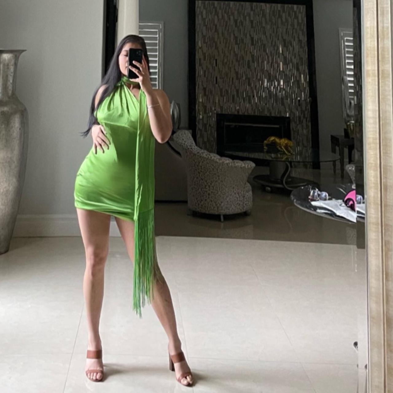 Sabo Skirt Women's Green Dress Depop