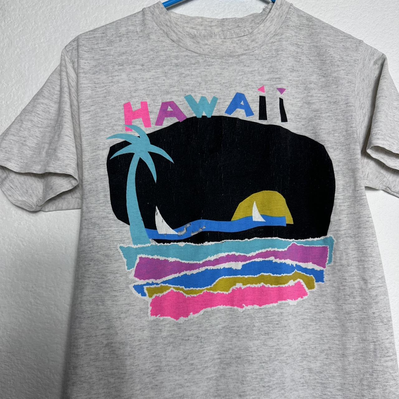 Vintage 90s Hawaii Beach Nature Made in USA T-shirt... - Depop