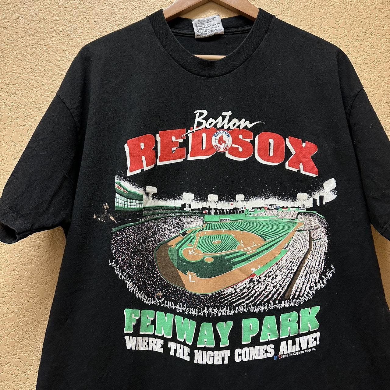 Vintage 1991 Boston Red Sox Fenway Park T Shirt MLB Baseball / 