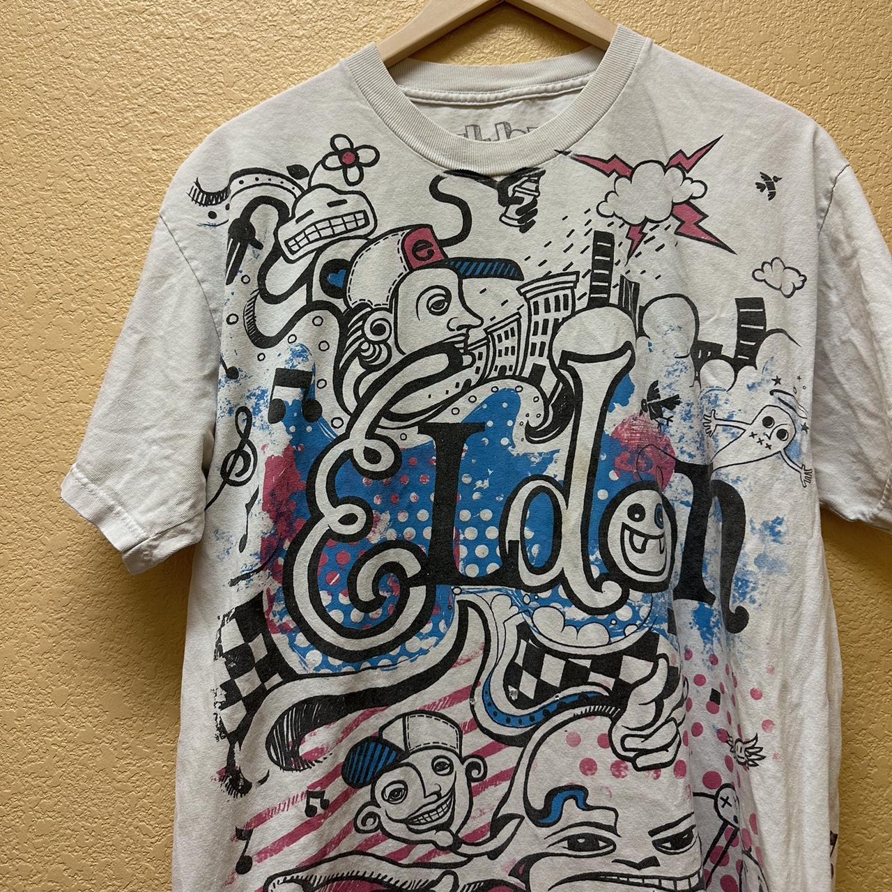 Modern Essential 2000s Y2K Eldon Tattoo Big Print... - Depop