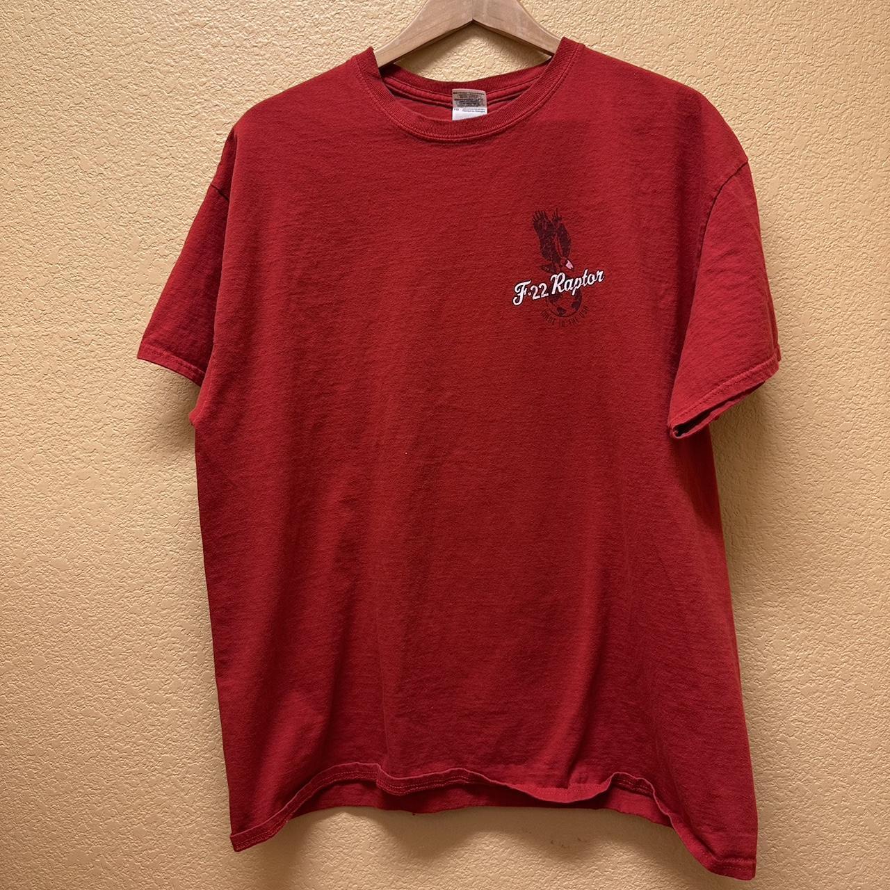 Burgundy red vintage teeshirt women's size XLg 2000s - Depop