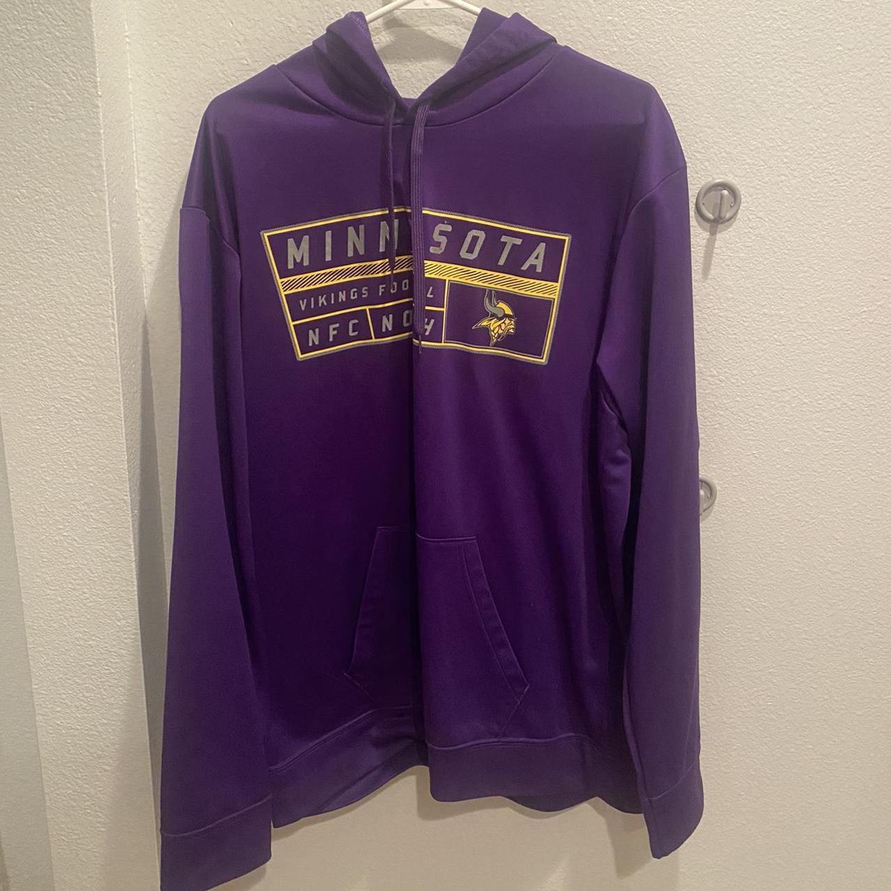 Purple Minnesota Vikings spellout hoodie! This is so - Depop