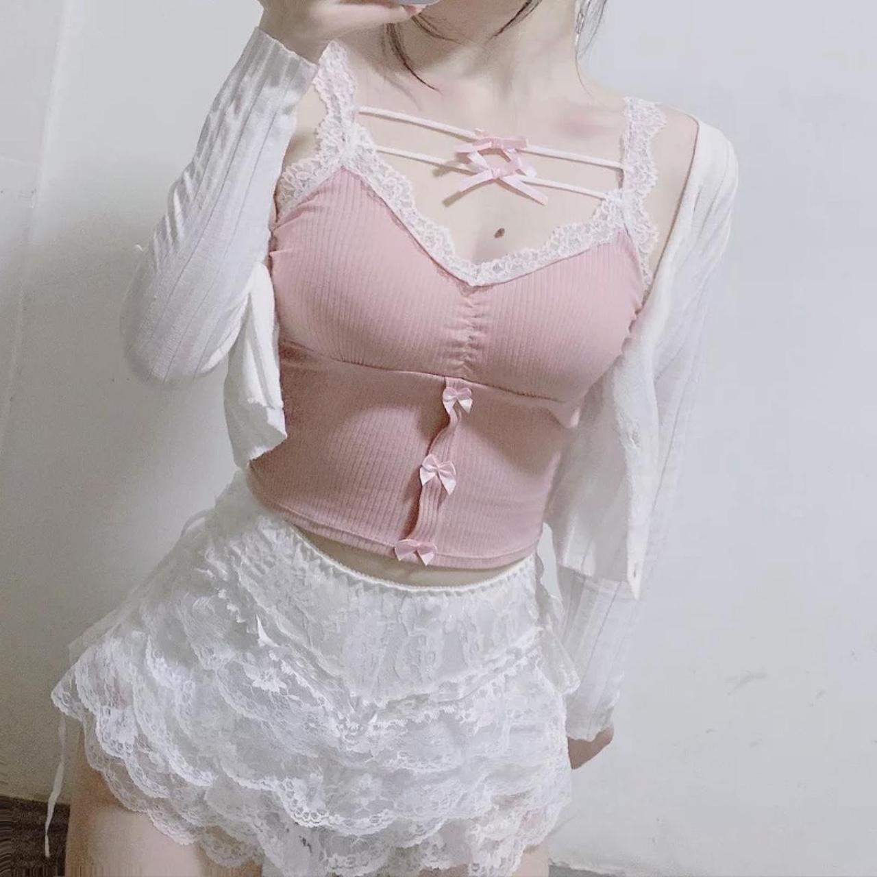 pink-white-crop-top-womens-summer-cute-y2k-tops-depop