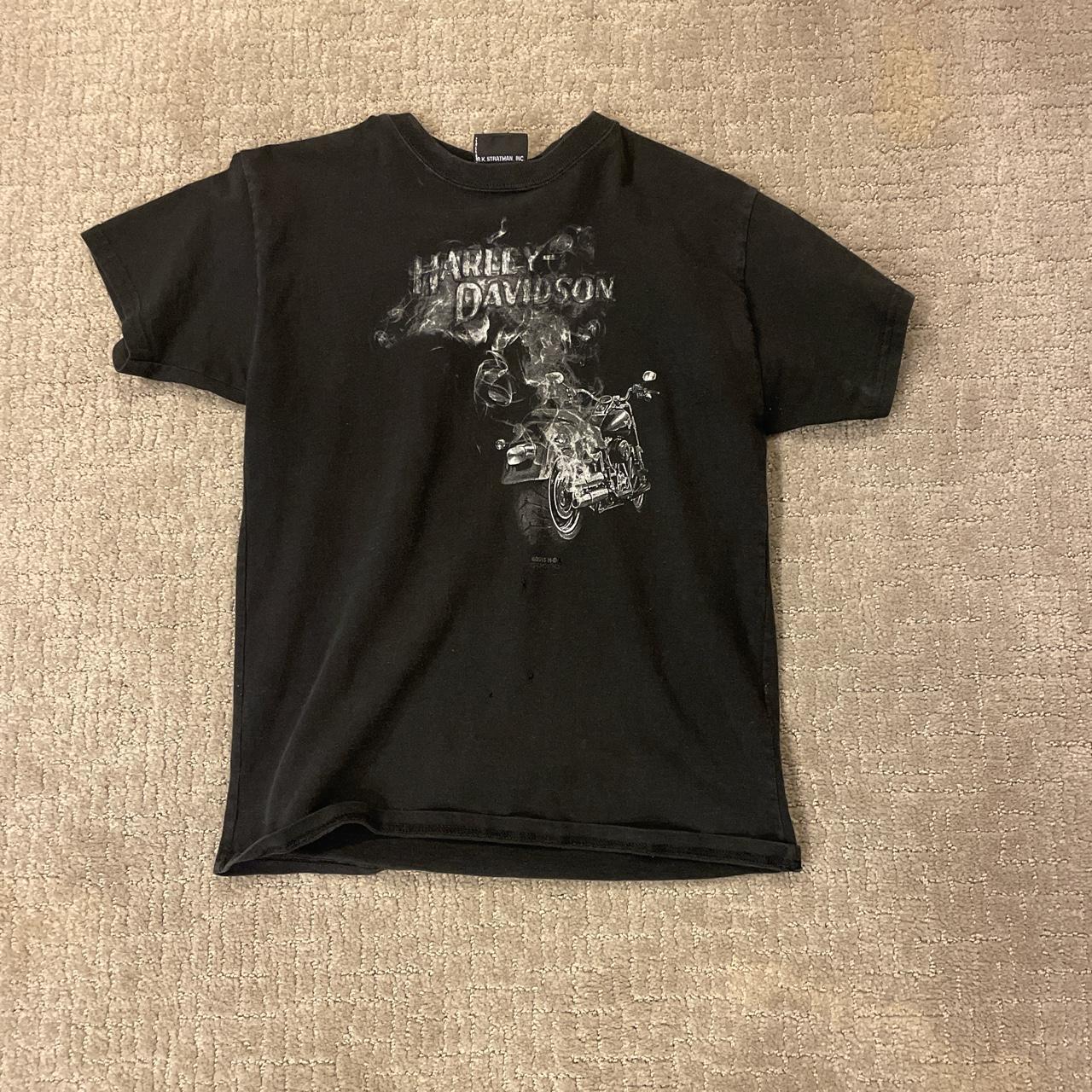 Harley davidson baby tee so cute barely... - Depop