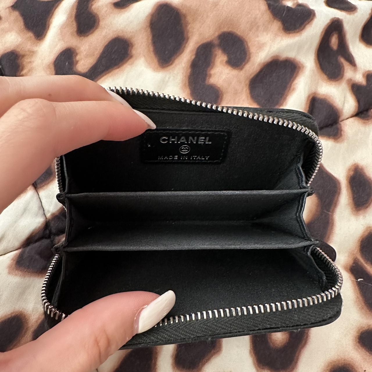 Chanel patent leather mini zip wallet Excellent - Depop