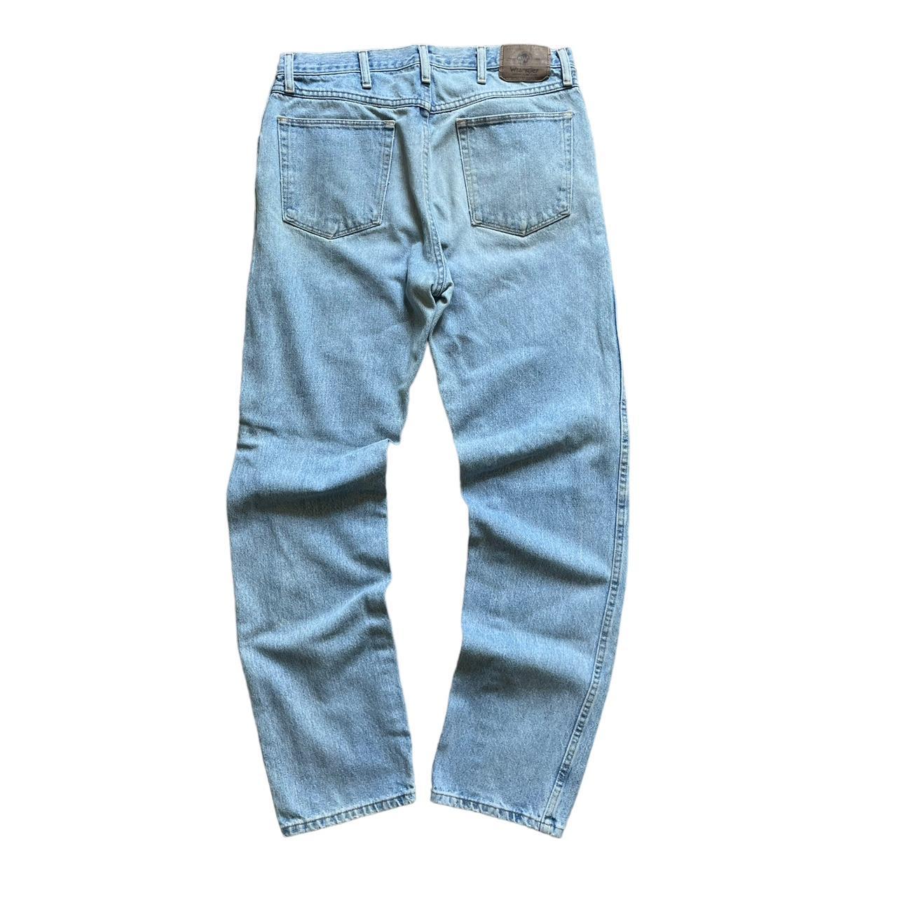 Light Wash Relaxed Fit Wrangler Jeans -good... - Depop