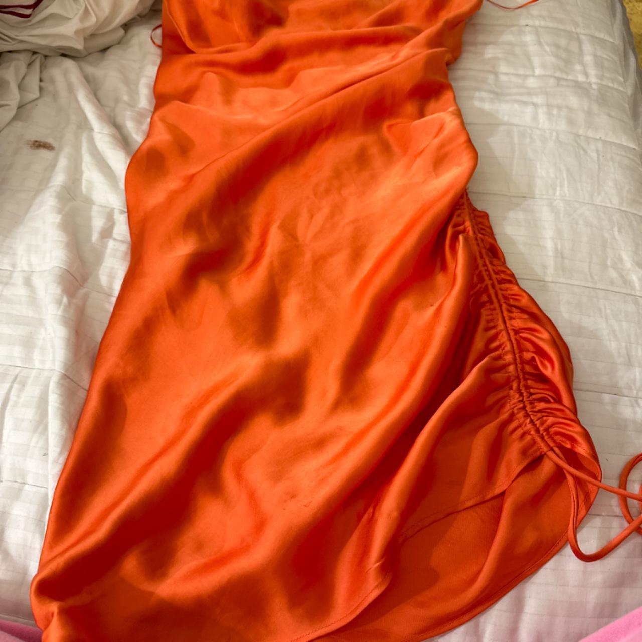 Beautiful orange dress from Zara perfect for a night... Depop